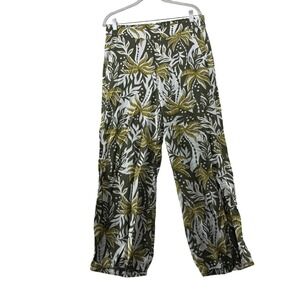 Old Navy Playa Wide Leg Comfort Waistband Palm Print‎ Pants - Women's